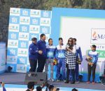 Sonam Kapoor flags off the last leg of the 4th edition of Max Bupa Walk for Health event in Delhi on 15th Feb 2016